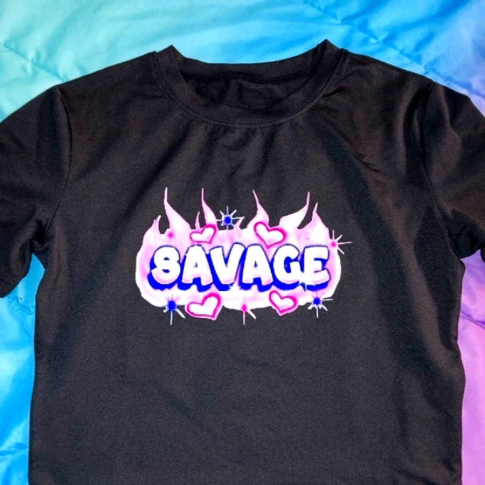 Savage Black Graphic Tee